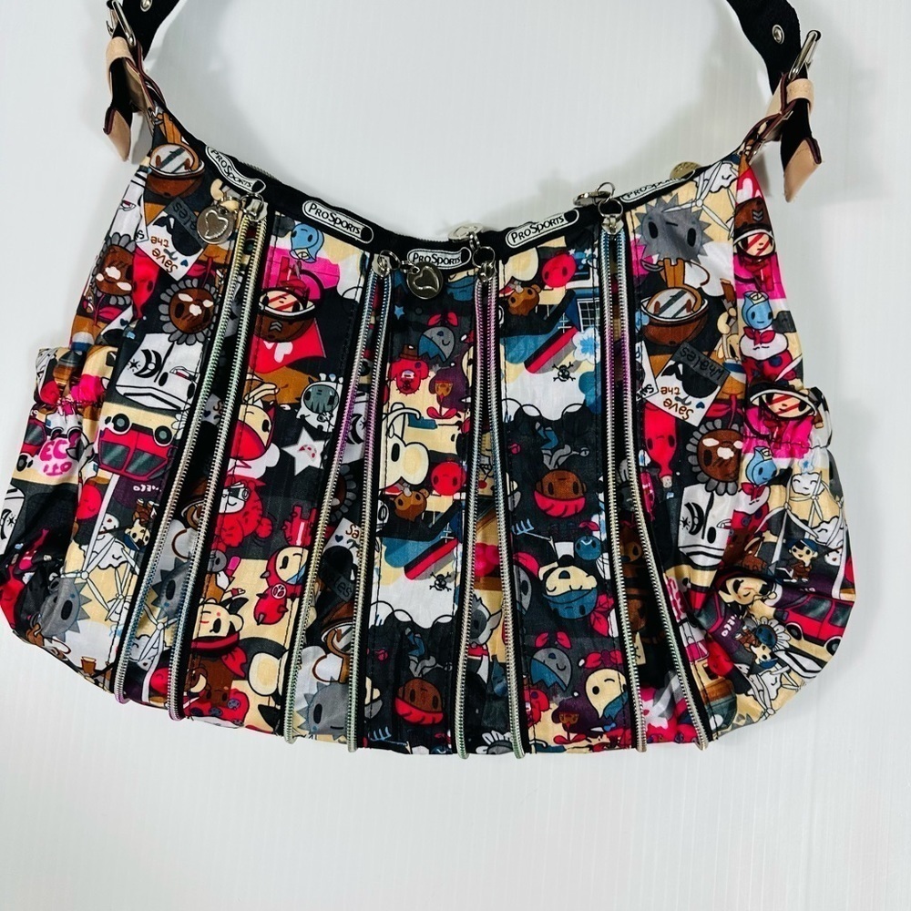 ProSports Purse Bag  Colorful Illustrated (TokiDoki inspired) Zippers Adjustable - Picture 14 of 14